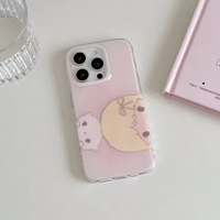 Korean Ins Girl Phone Case for iPhone 17 16e 16 15 14 13 12 11 Pro Max X Xs XR XSMax 8 7 6 6s Air Plus Feather Texture