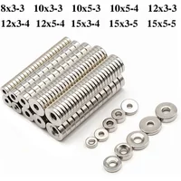 Super Powerful Round Magnet with holes Neodymium Magnet NdfeB N35 Strong Permanent Magnetic imanes Refrigerator Magnet 12x3-4mm