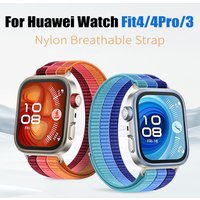 Official 1:1 QuickLink Elastic Nylon Woven watch Strap For Huawei Watch Fit 4 Pro band for Huawei Fit4 Fit3 Bracelet Watchbands