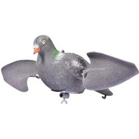 Wind-Driven Hunting Doves Decoy Fake Bird Realistic Painted Flying Pigeon Wing Doves Decor Bait Outdoor Garden Scarecrow Yard