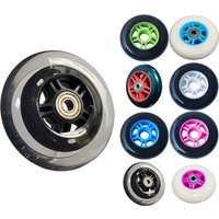 Outdoor Inline Skates Wheels Scooter Wheels 100mm PU Wheels And Bearings For Roller Skates Scooters Strollers Wheelchairs