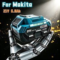 Replacement 18V 21V 3.0Ah 6.0Ah Li-ion Battery for Makita LXT BL1860B BL1850B BL1840, High Performance Power Tool Battery Pack