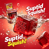 DrPepper NeeDoh Cube Squishy Toy, Super Soft Stress Relief Fidget Toy, Anxiety Relief Squeeze Toy Anxiety Sensory festival gifts