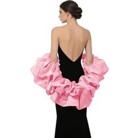 Satin Puff Sleeve Cape Bridal Shawl Ruffled Bolero Wrap for Bride Wedding Dress Cover Up