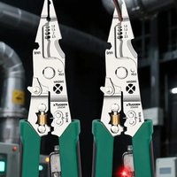 New Multifunctional Wire Stripper with Voltage Tester Electrician Pliers for Wire Stripping Crimping Splitting Winding Tool