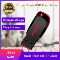 100% Original SanDisk 16GB USB Flash Drive 32GB USB Disk 64GB 128GB USB2.0 Pen Drive Pendrive Memory Stick U Disk for computer