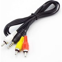 3.5mm Jack Plug Male to 3 RCA Adapter 3.5 to RCA Male Audio Video AV Cable Wire Cord