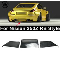 For Nissan 350Z Carbon Fiber Rear Bumper Lip Diffuser Splitter RB Style Car Rear Lip Guard Plate Cover Body Kit Car Accessories