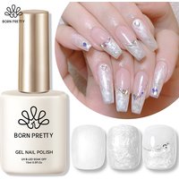BORN PRETTY 15ML Pearl White Pearl Shell Thread Gel Nail Polish Shiny Glitter Varnis Semi Permanent For Soak Off Gel Nail Art