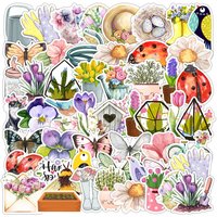 50PCS Spring Series Graffiti Stickers - Waterproof Decor for Water Cup, Luggage & Creative Use BulingBulingStickers Store