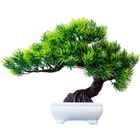 Artificial Plants Guest-Greeting Pine Potted Bonsai Flower Garden Fake Plant Arrangement Ornaments Room Home Desk Decoration