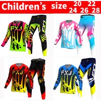 AliExpress FXJ Motocross Jersey and Pants kids children Youth MTB DH UTV Enduro MX Gear Set Combo Off Road Racing Suit motorcycle Customize