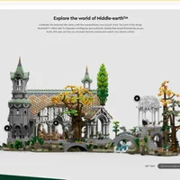 6167Pcs Middle Earth Valley Models Fantasy Movie Series Sets Building Blocks Movie Bricks Toys for Adult Gifts for Kids image 3