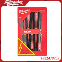 Milwaukee 4932478739 Insulated Screwdriver Set Slim VDE Certified for Electricians & Electrical Work