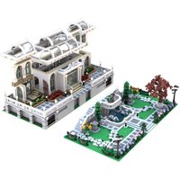 MOC Grand Botanic Palace Garden Modular Bricks Botanical Garden Palace Street View Architecture Building Blocks Model Toys Gifts