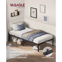Lit VASAGLE Cadre de lit en métal Rangement sous le lit Lit d'invité moderne Design simple