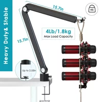 Metal Heavy Suspension Boom Microphone Stand for SM7B K688 K658 AM8 Condenser Mic Recording Studio Scissor Adjustable Arm Stand