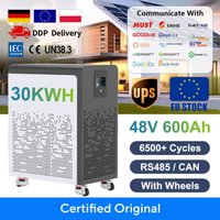 LiFePO4 48V 600Ah 300Ah Battery Pack 6500+ Cycles Bluetooth RS485 CAN BMS 51.2V 100Ah Solar Energy Storage Lithium AKKU EU STOCK