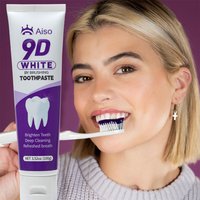 9D purple white toothpaste, deep cleaning, make teeth more shiny, fresh breath, suitable for home use 3.52