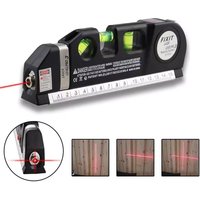 High precision Laser Level Horizon Vertical Measure 8FT Aligner Standard and Metric Rulers Multipurpose Measure Level Laser