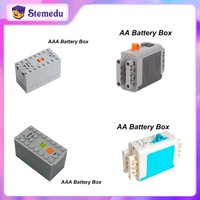 AA/AAA Battery Box (Without Battery) Control Power Parts For MOC Technology PF Building Blocks 8881 8800 Car Train Motor Toys