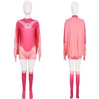 Atom Eve Cosplay Costume Invincible Eve Wilkins Jumpsuit Bodysuit Cloak Cape Outfits for Adult Women Halloween Carnival Costume