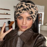 1PC Elegant Retro Leopard Print Headband - Women's Thick Hairband Suitable for Fitness, Outdoor & Holiday Gift, Sports Accessory