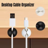 Rubber Mini Desktop Data Cable USB Type C Organizer for Smart Phone Headset Chargar 5/10/20PCS Cables Holder Protector Cable