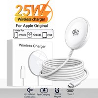 For Apple Magsafes Original 25W Wireless Charger For iPhone 17 16 15 14 13 12 Pro Max Plus Fast Charging Type C Magnetic Charge