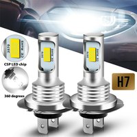 2Pcs H7 H4 LED Car Headlight H11 H8 H9 H1 H3 Car Fog Light Bulbs 9005 9006 Hb3 Hb4 Auto Driving Running Lamps 80W 12V 24V White