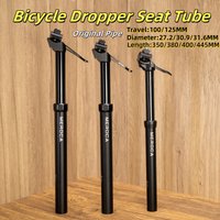 Bicycle Dropper Seatpost 27.2/30.9/31.6mm 100/125/150mm Travel Hydraulic Height Adjustable Fit MTB Road Bike Winter Cycling Part