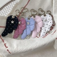 Y2K Fashion Harajuku Keychain with Musical Notes and Star Pendant Cute Bag Charms for Women Purse Decoration