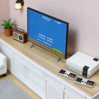 4 pcs/1set 1:12 miniature game console, miniature scene combination, dollhouse for role-playing toys, scene accessories