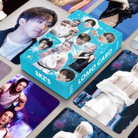 55pcs Hot-selling SKZOO, Stray Kids cards CEREMONY new muscle stage photo merchandise LOMO collection cards