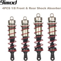 4Pcs Shock Absorber 120mm Front 140mm Rear Metal Damper Suspension for HPI TROPHY FLUX 107016 1/8 RC Racing Car Truggy ZD Racing