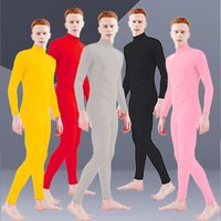 Adult Full Body Zentai Suit Costume Women Men Open Face Second Skin Tight Suit Spandex Jumpsuit Bodysuit Cosplay Costume