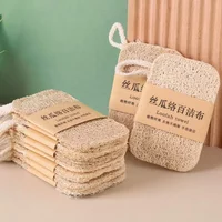 5/3/1 PcsNatural Loofah Sponge Scrubber Plant Fiber Dish Washing Pad Oil Stain Remover Reusable Kitchen Cleaner with Rope