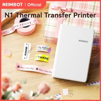 Niimbot N1/B18 Thermal Transfer Label Sticker Printer Mini Label Maker With Ribbon PET Papers For Jewelry Store Cable Cosmetics