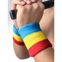AliExpress YOUNOEND 1Pair Sports Colorful National Flag Wrist Wraps Cotton Sweatband Wristband for Running Cycling Tennis Basketball Gymnastics Golf