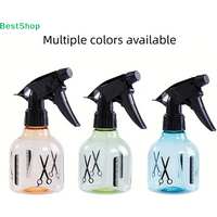 ♩Hair Salon Spray Bottles with Barber Scissors Print, Adjustable Nozzle Plastic Trigger Sprayer for Hair Styling Plant Watering
