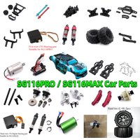 SG116PRO / SG116MAX RC Original Car Spare Parts ESC Shell Drive Shaft Tire Differential Gear Swing Arm Bumper Chassis Receiver