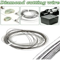 1/10Rolls 0.15-0.5 mm diamondsabrasive wire 1 meter highly efficient for jade crystal and gemstone polishing handmade work