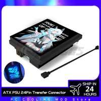 Logo Customized ATX PSU 24Pin Transfer Connector Belief Pattern 5V ARGB DIY Mounting MOD Parts