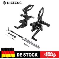NICECNC Racing verstellbare Fußrastenanlage für Suzuki GSXR 600 750 1997-2005 GSXR1000 2001-2004 SV650 SV650S 1999-2010 SV650A 2003-2010 SV650S ABS 2007-2011 SV1000 SV1000S 2003-2007