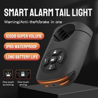 AliExpress NONE Smart Bicycle Tail Light USB Rechargeable Waterproof Anti-Theft Alarm Rear Lamp for Night Riding Safety Warning Protection