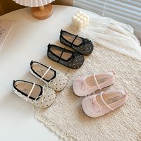 Kids Mesh Shoes Polka Dots Sweet Girls Princess Shoes with Simple Bows 2026 Brand New Children Flats Casual Shoes Round Toes