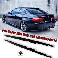 For BMW E90 E92 E93 M3 2005- 2014 Car Side Skirts Extension Splitters Diffuser Side Bumper Canard Skits Spoiler Body Kit Tuning
