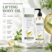 Collagen Lifting Body Oil Hydrating Firming Softens Dry Rough Skin Improves Elasticity for Neck Chest Arms Thighs Daily Care