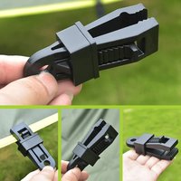 6PCS Shade cloth plastic clips adjustable elastic wind rope buckle canopy windproof fixing buckle tent peg camping accessories