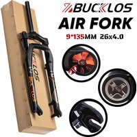 AliExpress BUCKLOS 26X4.0 Air Suspension Fork Fat Bike Travel 120mm Manual Lockout Bicycle Fork 9mm QR Fork for Beach Bike Cycling Parts